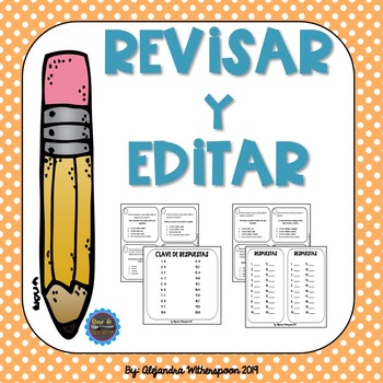 Preview of Spanish Revise and Edit Task Cards-REVISAR Y EDITAR