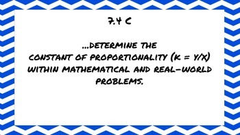 Revised 7th Grade Math TEKS I Will Statements by Andria Bone | TpT