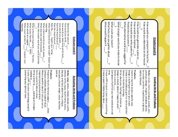 Preview of Revised Blooms Taxonomy Cards