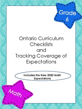 Preview of Revised Gr. 6 Math Curriculum Checklist and Tracking of Expectation Coverage