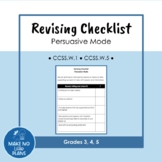 Revising Checklist- Persuasive