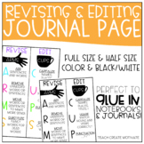 Revising & Editing Notebook Page