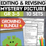 Revising & Editing Practice Mystery Picture STAAR Coloring Pages