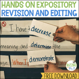 Revising & Editing in one Paragraph a Week: Expository Freebie!