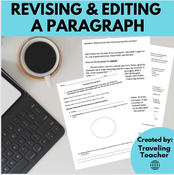 Preview of Revising & Editing a Paragraph: ELA Test Prep, Writing Skills & Strategies