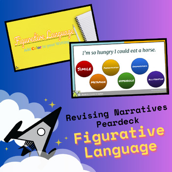 Preview of Revising Narratives Interactive Peardeck Slides - Figurative Language