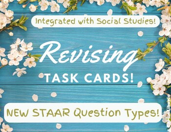 Preview of Revising TASK Cards! NEW STAAR Question Types!