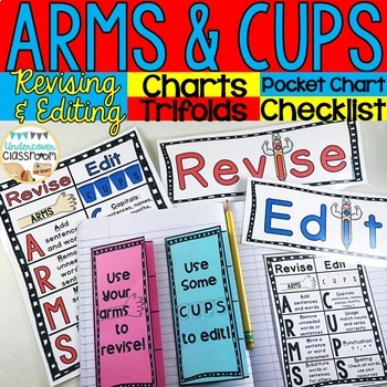 Preview of Revising and Editing Chart: ARMS & CUPS, Editing Checklist