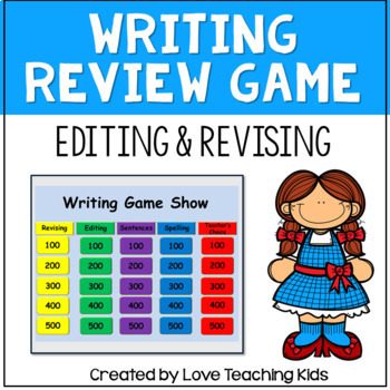 Preview of STAAR Test Prep - Revising and Editing Grammar Review Game for Writing Test Prep