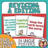 Revising and Editing Posters plus Checklists for Essay Wri