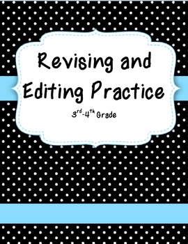 Preview of Revising and Editing Practice 3rd 4th 5th Grade Test Prep