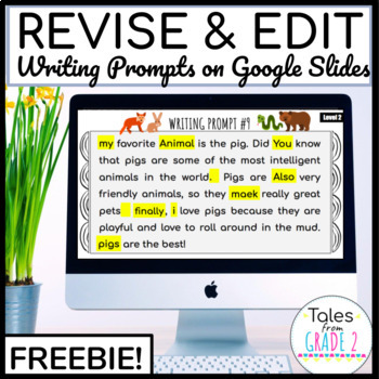 Preview of Revising and Editing Practice | Digital Writing Prompt