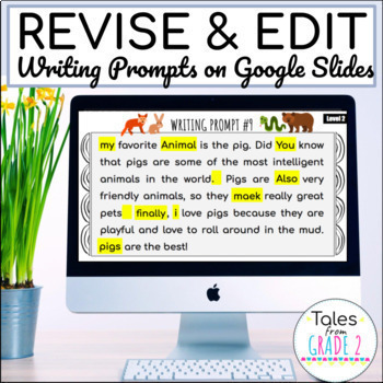 Preview of Revising and Editing Practice | Digital Writing Prompts | Fix the Sentences