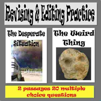 Preview of STAAR Revising & Editing Practice: The Desperate Situation & The Weird Thing