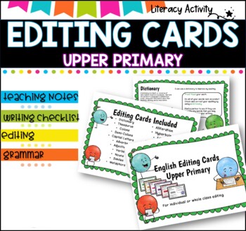 Preview of Revising and Editing Prompt Cards - Upper Primary