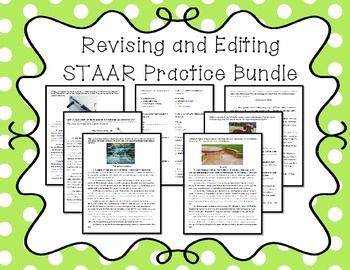 Preview of Revising and Editing STAAR Practice Bundle