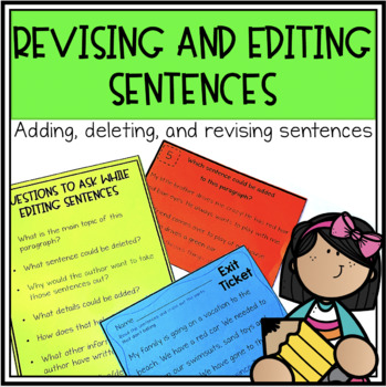 Preview of Revising and Editing Sentences | Practice Adding and Deleting Sentences