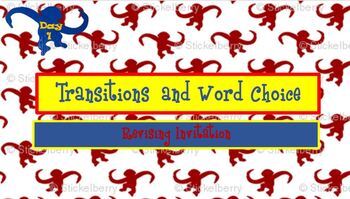 Preview of Revising and Editing Transitions and Word Choice Lessons