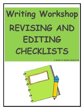 Revising and Editing Writing Checklists by Buzz n' Books | TpT