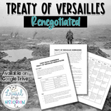 Revising the Treaty of Versailles WW1 Simulation *Editable*
