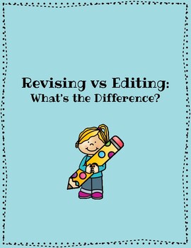 Preview of Revising vs Editing - What's the Difference? (Writing Process)