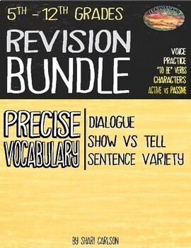 Preview of REVISING: Using Revision Bundle ~ PDF & ONLINE ~ Descriptive ~ Dialogue & More