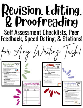 Preview of Revision, Editing, and Proofreading Peer Feedback, Speed Dating, & Stations