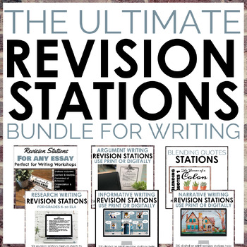 Preview of Writing Revision Stations Bundle for Every Genre
