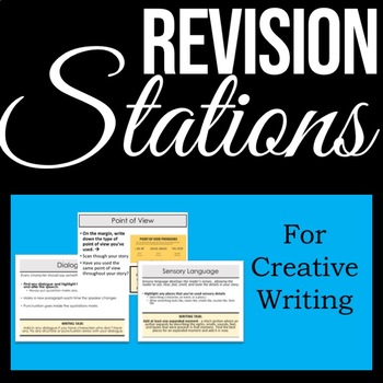 Preview of Revision Stations - Creative Writing Short Story Revision Station Activities