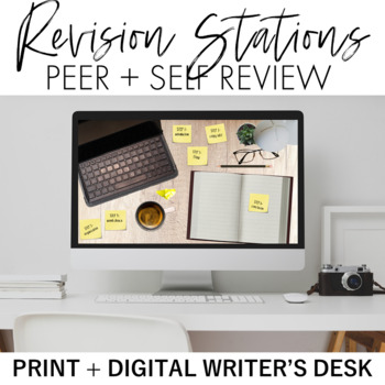 Preview of Essay Revision Learning Stations Print + Interactive Digital