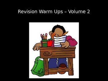 Preview of Revision Grammar Warm Ups - Volume 2