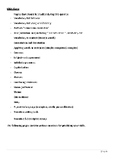 Revision Worksheet for English Skills