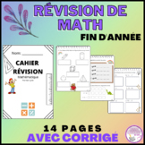 Révision de math en français AVEC CORRIGÉ- Math review in 