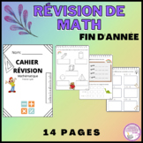 Révision de math en français fin d'année - Math review in 