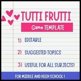 Revision game: Tutti Frutti