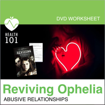 Preview of Reviving Ophelia: Movie Worksheet
