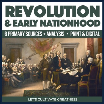Preview of American Revolution US Constitution Primary Sources Activities 6-Pack