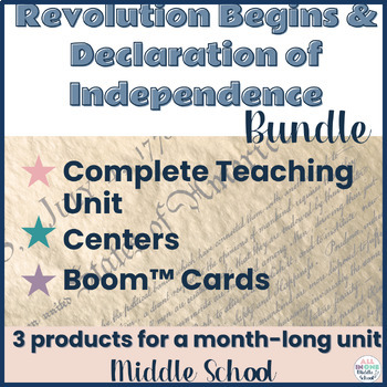 Preview of Revolution & Declaration of Independence Lessons & Activities Bundle