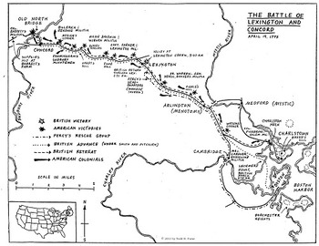 Preview of Revolutionary America Map Set