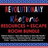 Revolutionary Rhetoric Resources + ESCAPE ROOM Bundle - Pe
