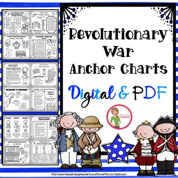 Preview of Revolutionary War - ANCHOR CHARTS - DIGITAL & PDF - Distance Learning