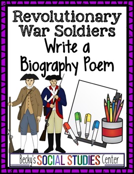 Preview of Revolutionary War - American Revolution - Biography Poem of a Soldier