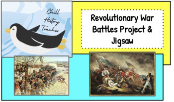 Preview of Revolutionary War Battles Project & Jigsaw Note Taking Sheet