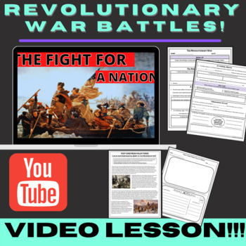 Preview of Revolutionary War Battles VIDEO Lesson & Activity!!