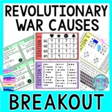 Revolutionary War Causes Breakout Activity - Task Cards Pu