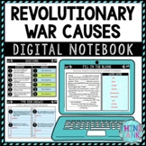 Revolutionary War Causes DIGITAL Interactive Notebook | Ch