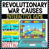 Revolutionary War Causes Review Game Board | Digital | Goo