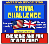 Revolutionary War Causes Review Game | Students Review Ame