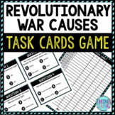 Revolutionary War Causes Task Cards Review Game | American