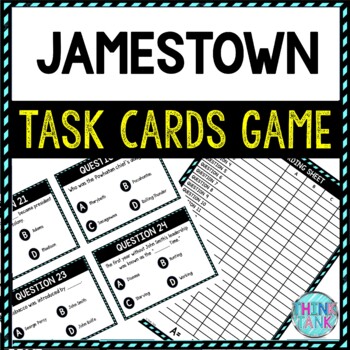 Preview of Jamestown Task Cards Review Game